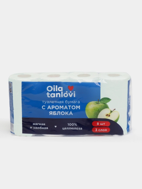 Бумага туалетная Oila tanlovi, 3 слоя, 8 шт
