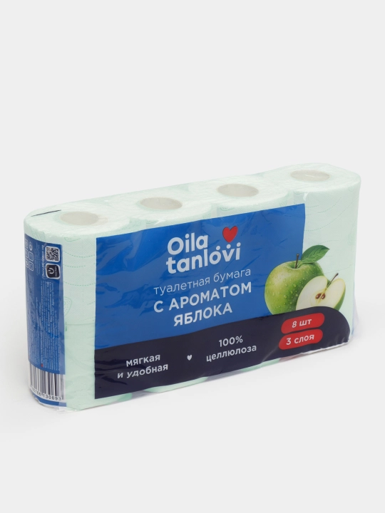 Бумага туалетная Oila tanlovi, 3 слоя, 8 шт