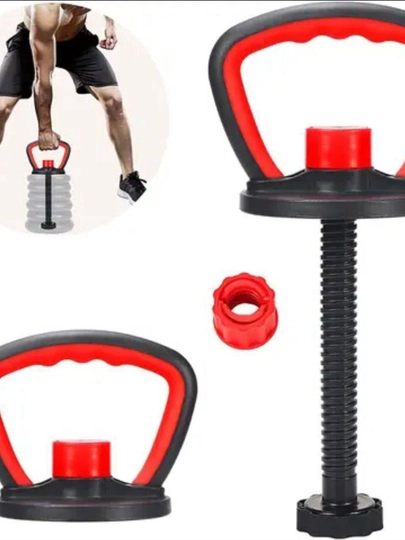 Sumkada joylashgan katlanadigan gantellar va shtangalar to'plami, 55 kg