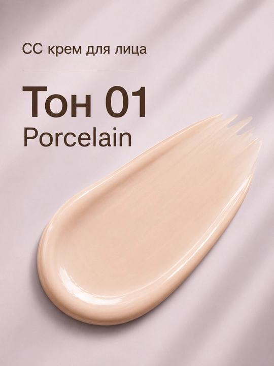 CC крем ANISABELLE SPF 50+, тональный, для лица, сияющий финиш, 60 мл