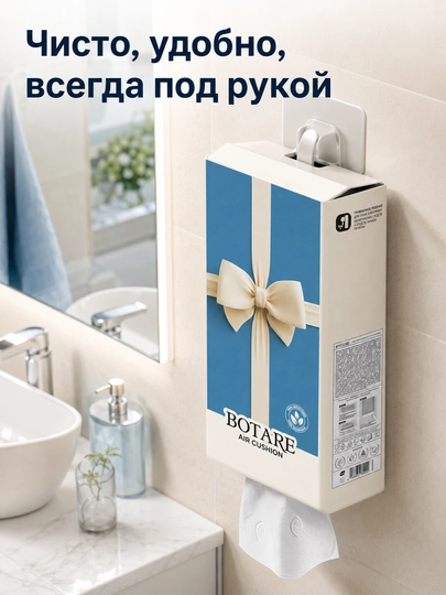 BOTARE Osma qog'oz salfetkalar, havo yostig'i bilan 155*175 mm/4 qatlam 320 list - 