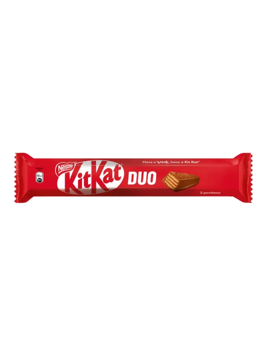 Shokoladli batoncha KitKat Duo, qarsildoq vafli bilan, 64 g