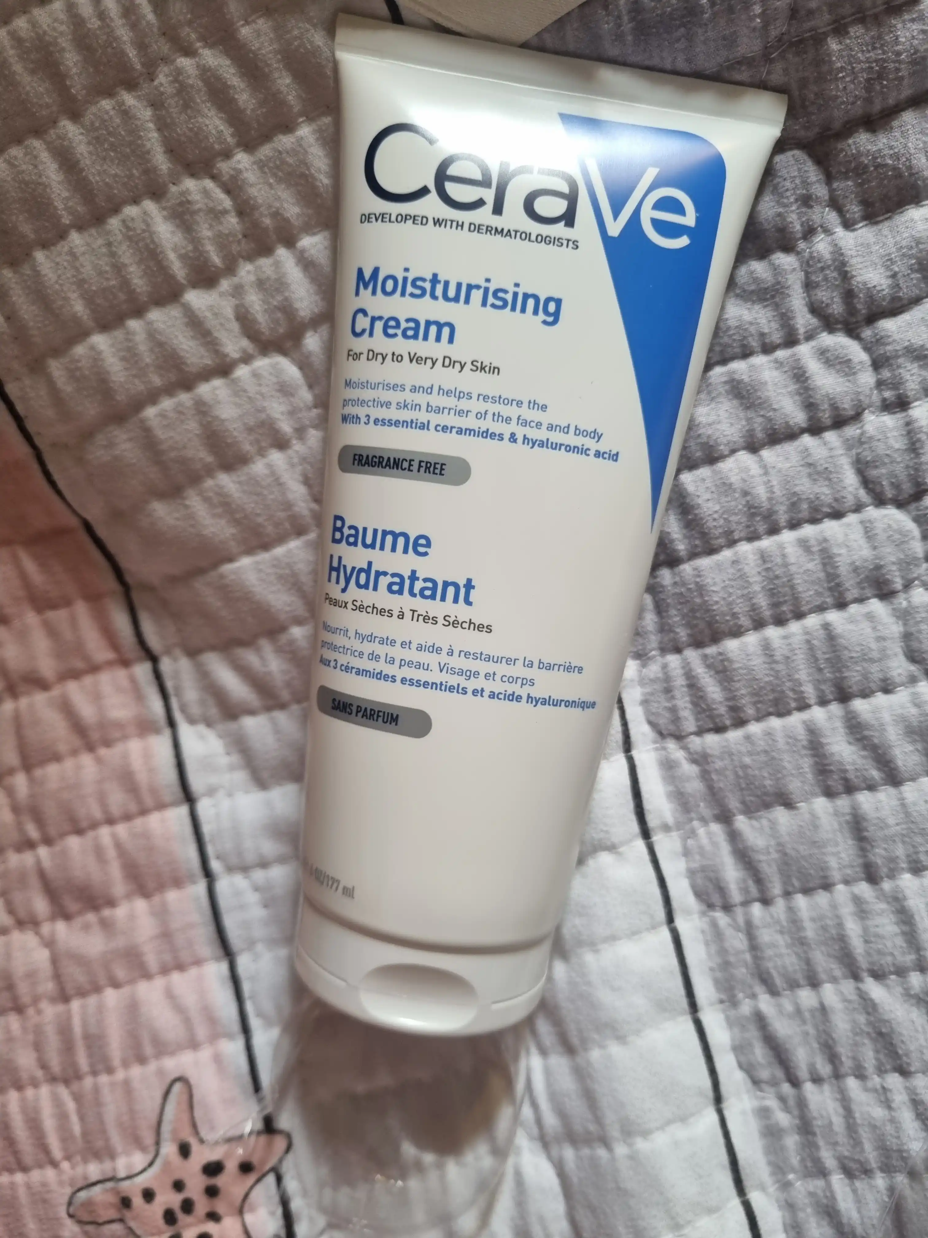CeraVe Quruq va juda quruq yuz va badan terisi uchun namlantiruvchi krem, (177 ml)