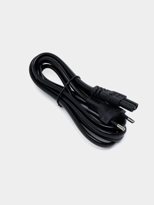 C7 kabel 1.5m IEC-320, PS5, PS4, PS3, Xbox, noutbuk va printer uchun