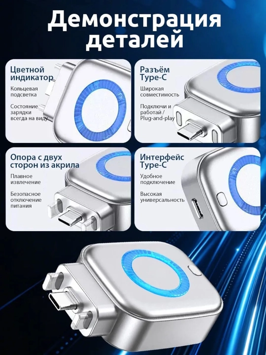 Type-C adapter 140W, Aqlli ajratuvchi, batareyani himoya qiluvchi tez zaryadlash
