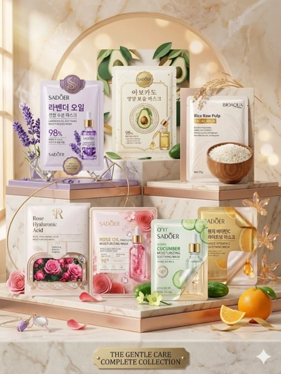 Подарочный набор для женщин, уходовая косметика, beauty box, подарок для девушек, маски - 