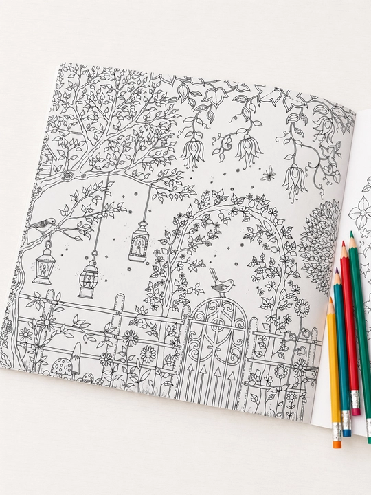 Dam olish va ijod uchun mo‘ljallangan "Secret Garden" badiiy bo‘yog‘i, katta bo‘yoqli, 250×250 mm