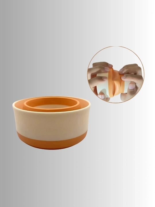 Buklama sayohat stakani, 250/350 ml, silikon BPA Free