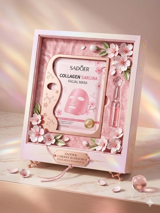 Набор тканевых масок для лица SADOER, 4 шт 