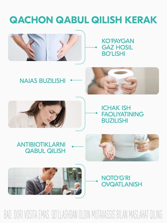 Lactoflorene® Плоский Живот - qorin dam bo‘lmasdan hazmni me’yorga keltirish, 20 sashe