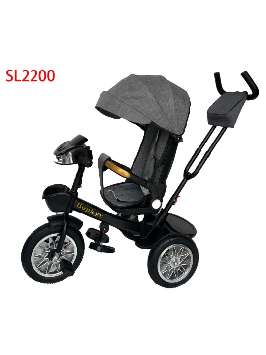 Трехколесный велосипед SL2200 с родительской ручкой и регулируемым сиденьем - 