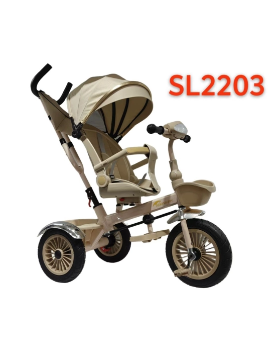 Трехколесный велосипед SL2203, с поворотным сиденьем и родительской ручкой