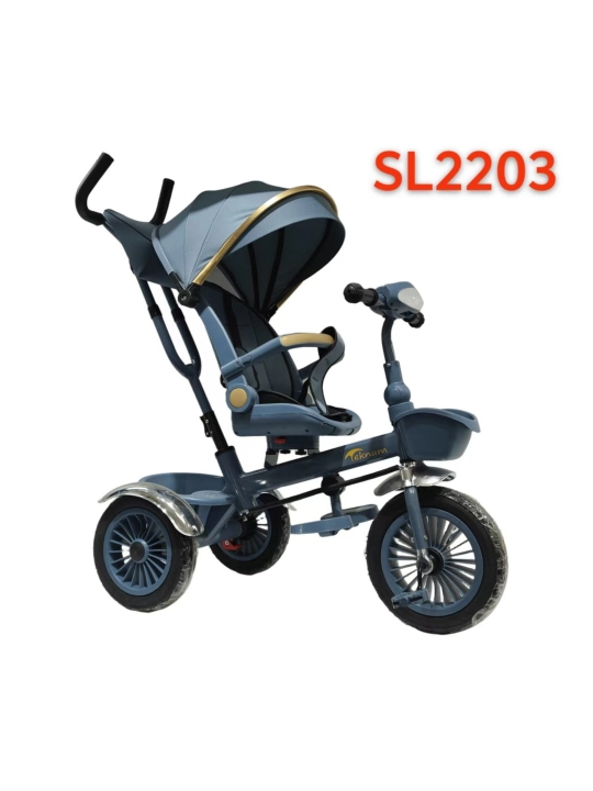 Трехколесный велосипед SL2203, с поворотным сиденьем и родительской ручкой