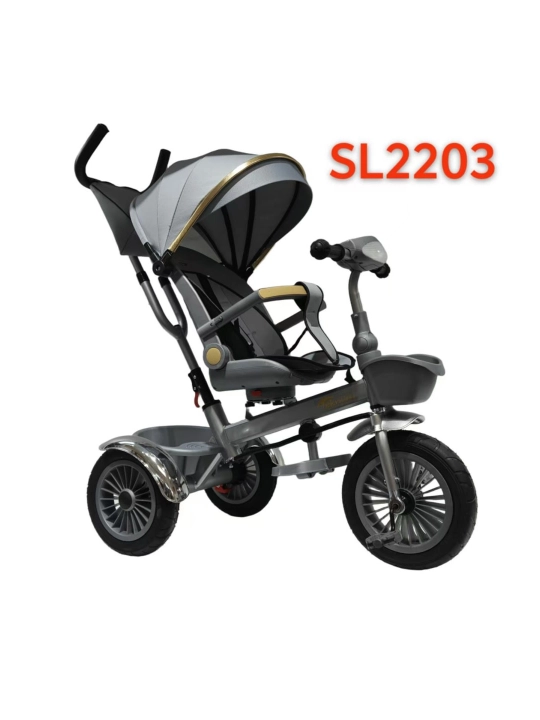 Трехколесный велосипед SL2203, с поворотным сиденьем и родительской ручкой