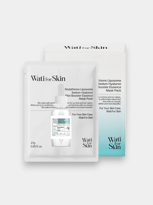 Набор Wati For Skin Glutathione Liposome Moisture Skin Booster Essence Mask Pack