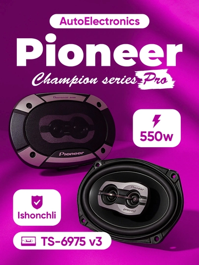 Pioneer Champion V3 Kalonka 550 Wat, 2 шт, очень мощный и не требует гигантского усилителя — EARZON-КОЛОНКИ-ЧЕРН