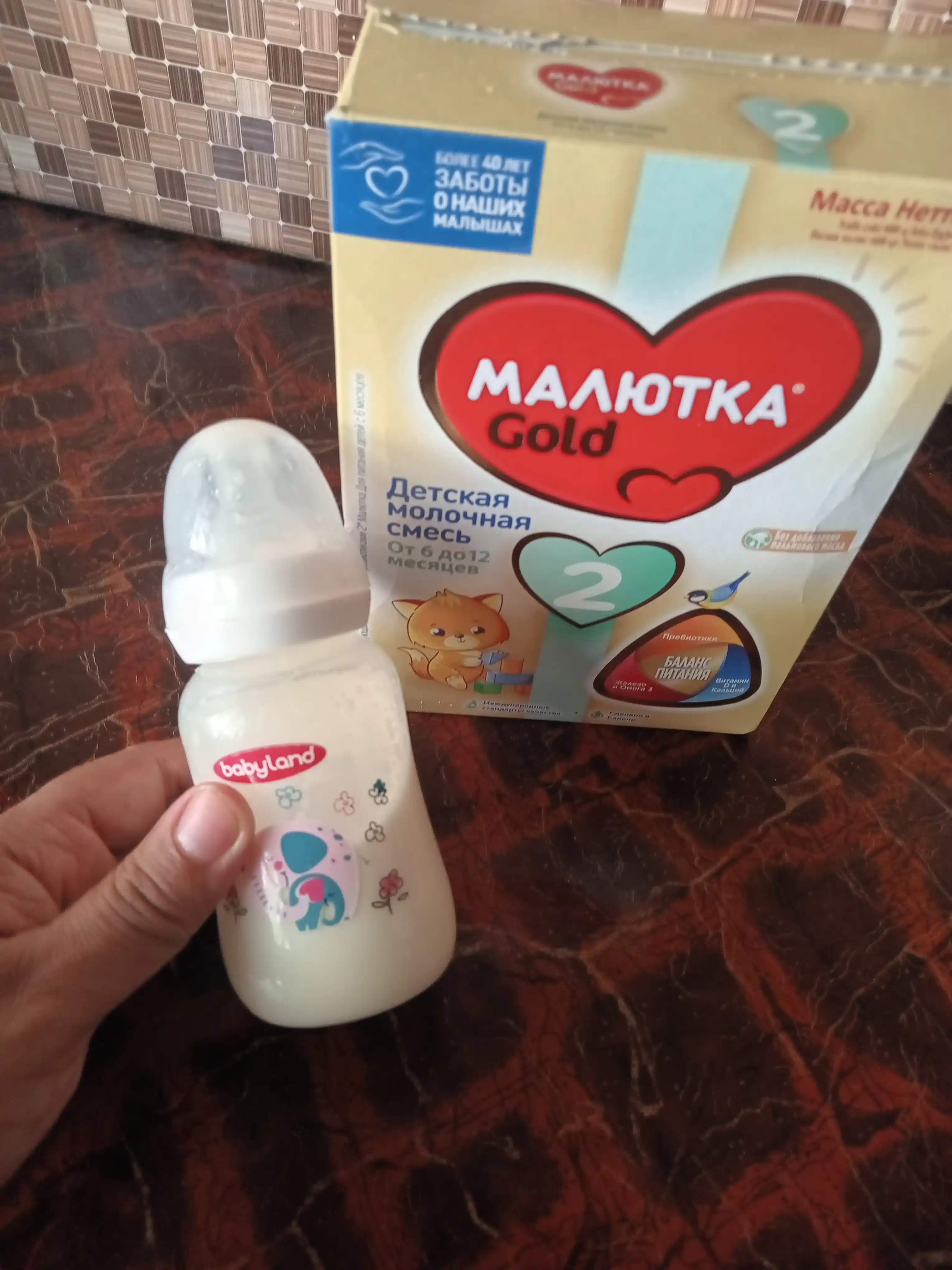 Cмесь для детей Nutricia Малютка 2, 600 г