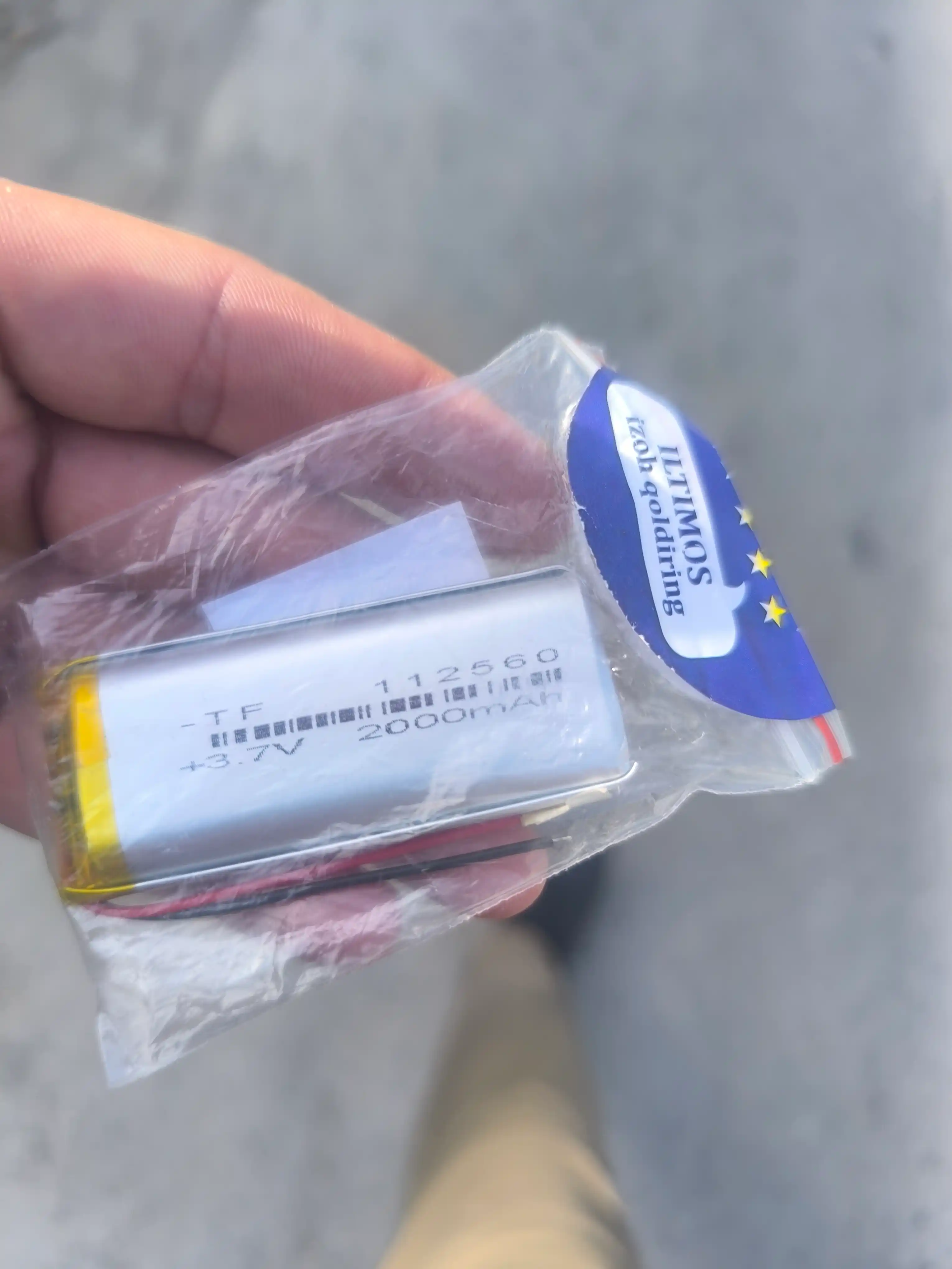Аккумулятор 112560 батарея 2000mAh 3.7V, 60х25х11 мм