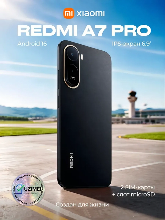 Telefon Redmi A7 Pro, 6000 мАч 15 Vt, 6,9" LCD 120Hz, 2x sim + UZIMEI - 