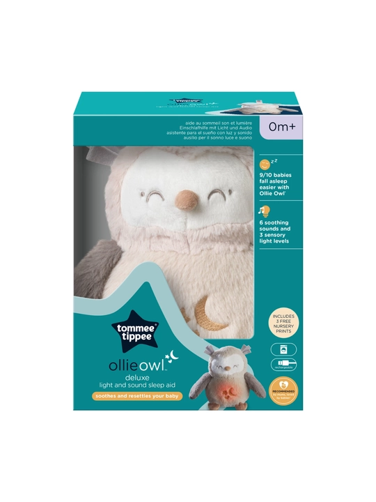 Ночник-игрушка Ollie Owl Deluxe с музыкой и подсветкой для сна малыша
