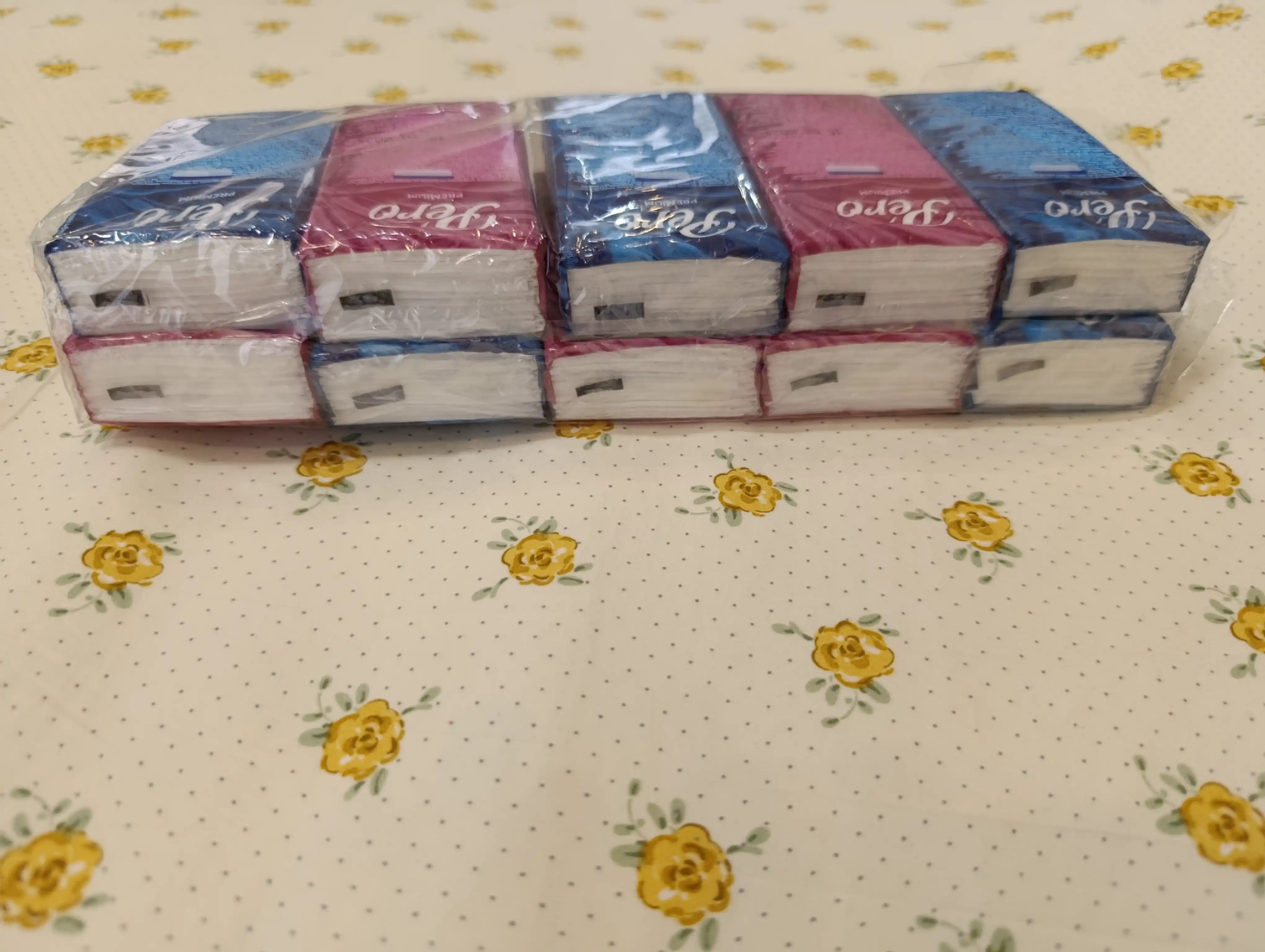 Cho'ntak salfetkalari, mini salfetkalari, PERO 10 ta pachka o'ramda