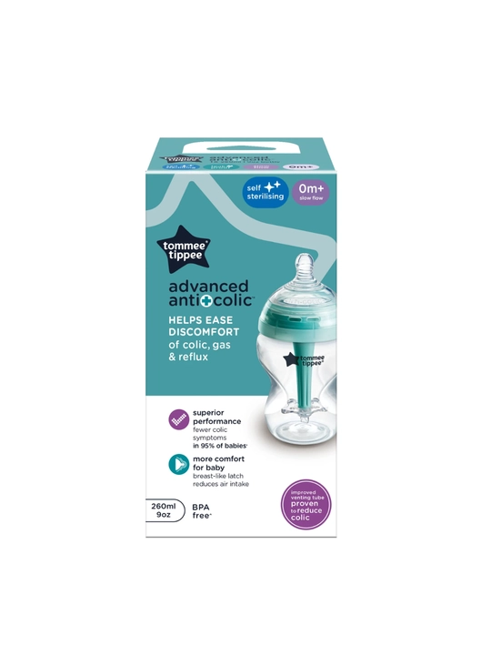 Антиколиковая бутылочка Tommee Tippee Anti-Colic для новорожденных