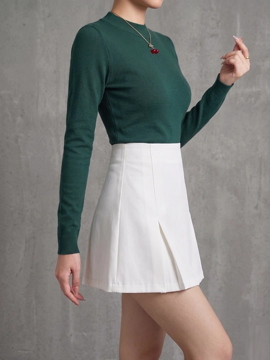 Ayollar yubkasi mini klassik yuqori bel, yubka-shorti, o'lcham XS-2XL, yozgi, maktab