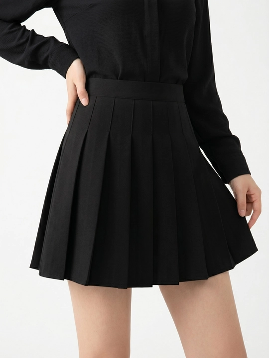 Ayollar yubkasi mini klassik yuqori bel, yubka-shorti, o'lcham XS-2XL, yozgi, maktab