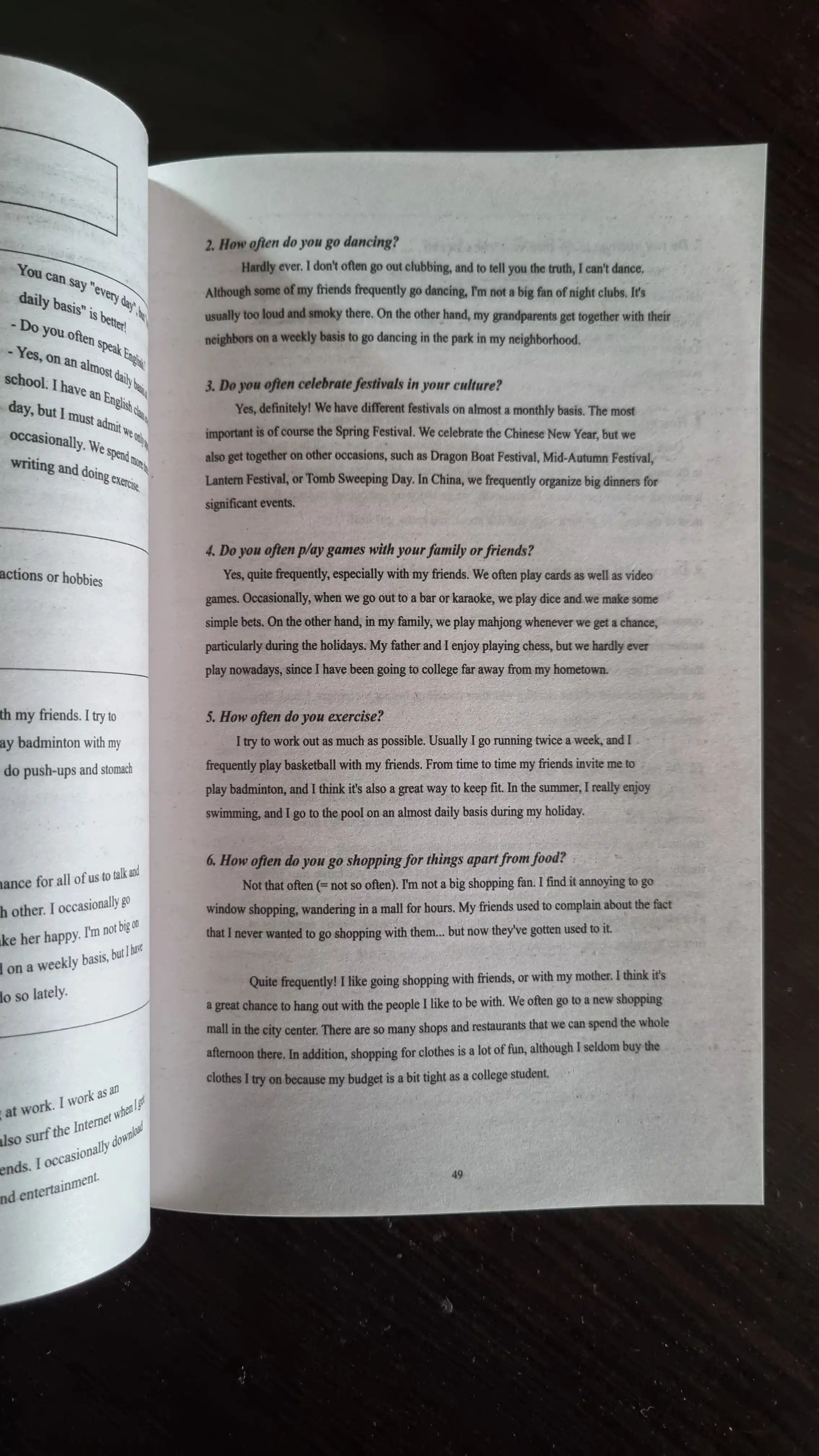 Ielts Ideas and Examples For Ielts Speaking. Jeremy Chiron