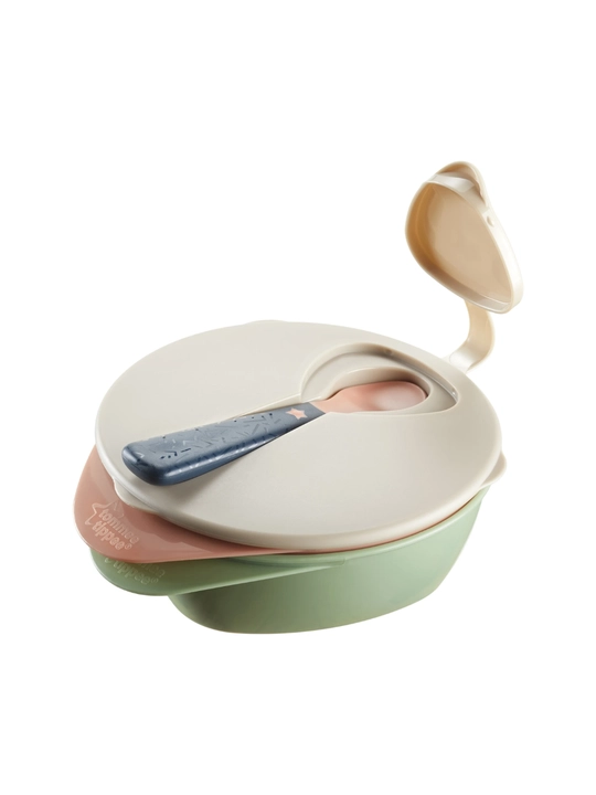 Набор для кормления Tommee Tippee с миской, крышкой и ложкой 6+ месяцев
