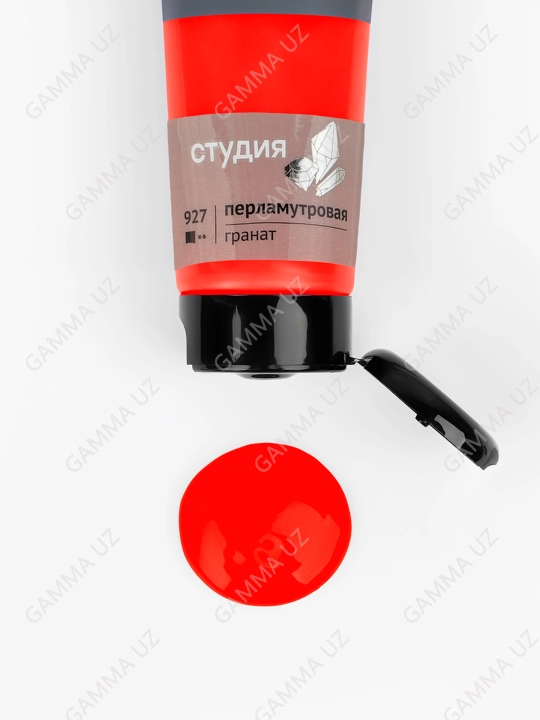 Gamma "Studiya" badiiy perlamutr akrilik bo'yoq, 75ml, granat, 280220927