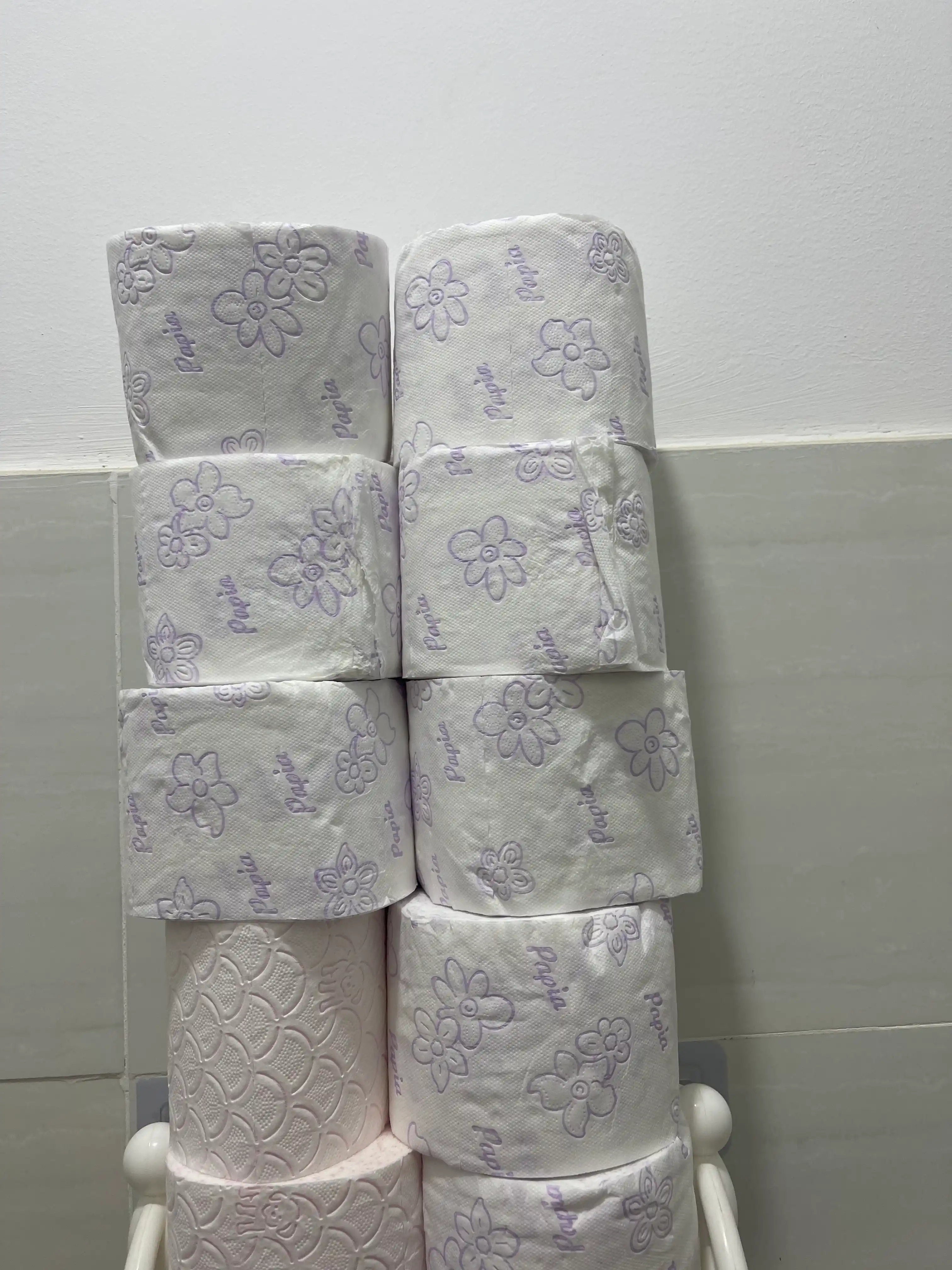 Tualet qog'ozi Papia Bali Flower, 3 qavatli, 8 dona