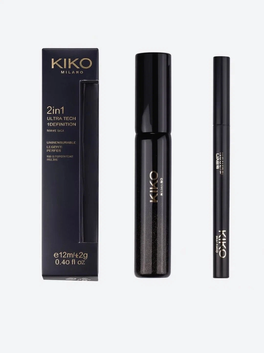 KIKO Milano 2v1 Kiprik uchun Ultra Tech Tushi + High Definition Podvodkasi