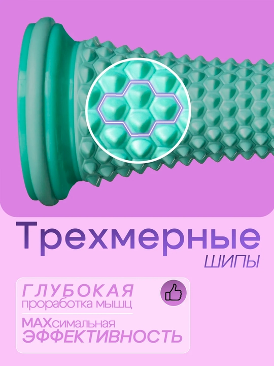 Массажный ролик для стоп и тела с сотовой текстурой, массажер для ног