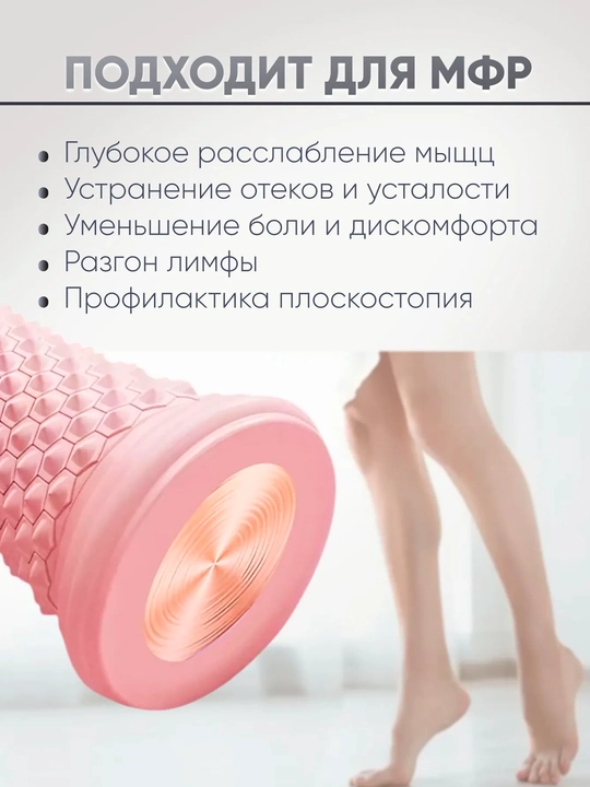 Массажный ролик для стоп и тела с сотовой текстурой, массажер для ног
