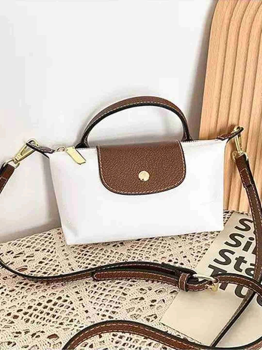 Sumka ayollar uchun, mini Longchamp uslubida, kichkina krossbodi sumka-kosmetichka