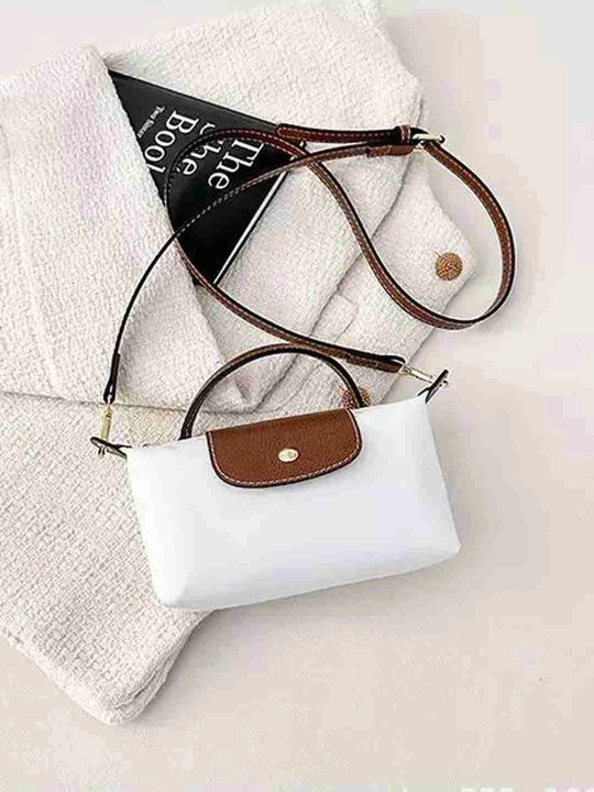 Sumka ayollar uchun, mini Longchamp uslubida, kichkina krossbodi sumka-kosmetichka