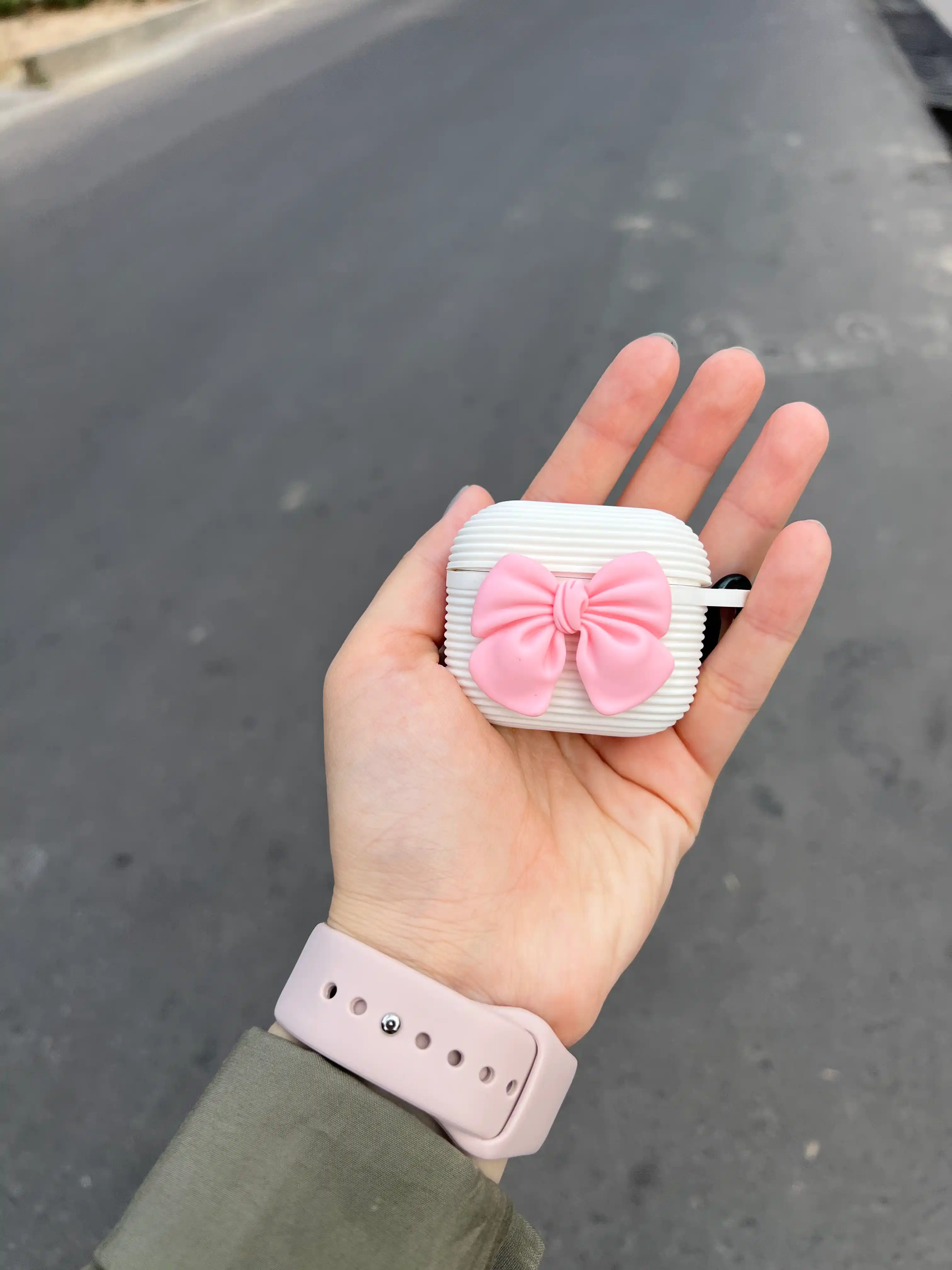 AirPods 1, 2 / Pro simsiz quloqchinlari uchun dekorativ bantli g‘ilof, 3, 4
