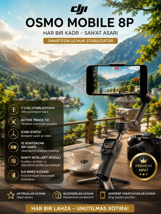 Стабилизатор DJI Osmo Mobile 8P