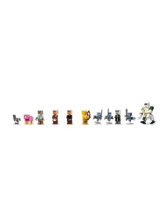 Конструктор LEGO Minecraft Нападение вызывателя на деревню 21596, 607 деталей