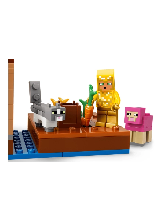 Конструктор LEGO Minecraft Нападение вызывателя на деревню 21596, 607 деталей