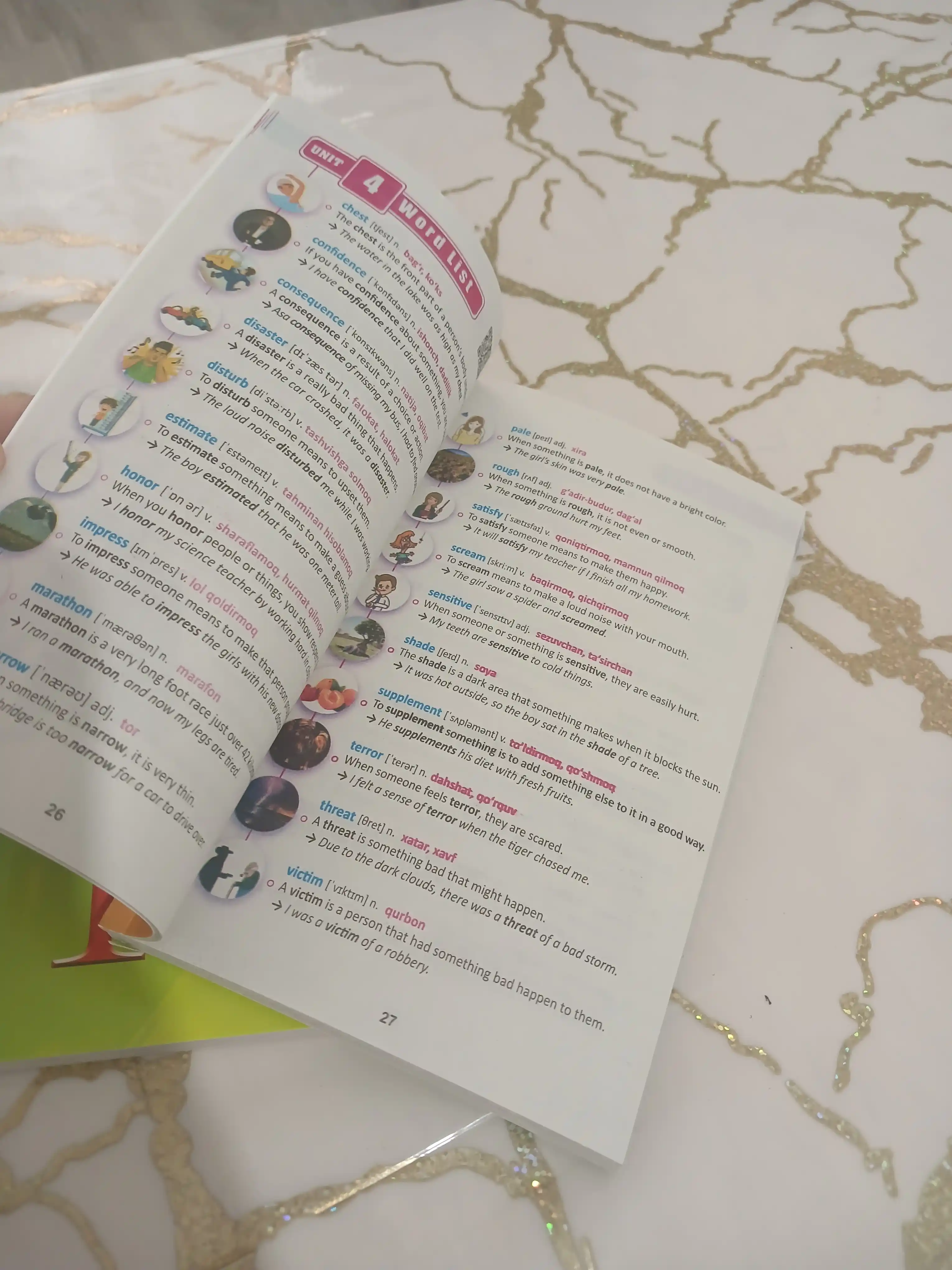 4000 Essential english words 1, 2, 3, 4, 5, 6 Uzbek translations