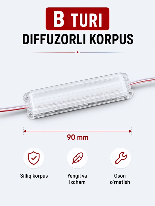 LED сигнальный модуль 12V, красно-синий мигающий свет для STEM и DIY проектов