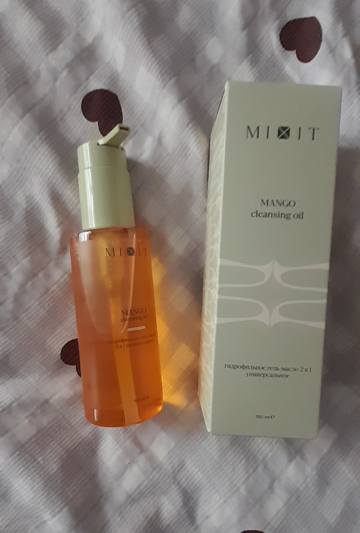 MIXIT Mango yuz yuvish uchun gidrofil gel-moy, yuz yuvish ko‘pigi, tozalovchi vosita