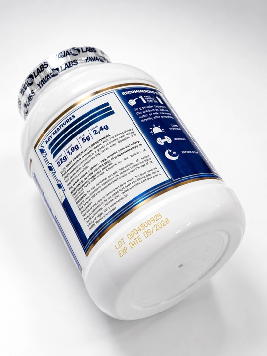 YAVA Whey protein 1000g 33 порций 22г белок, протеин