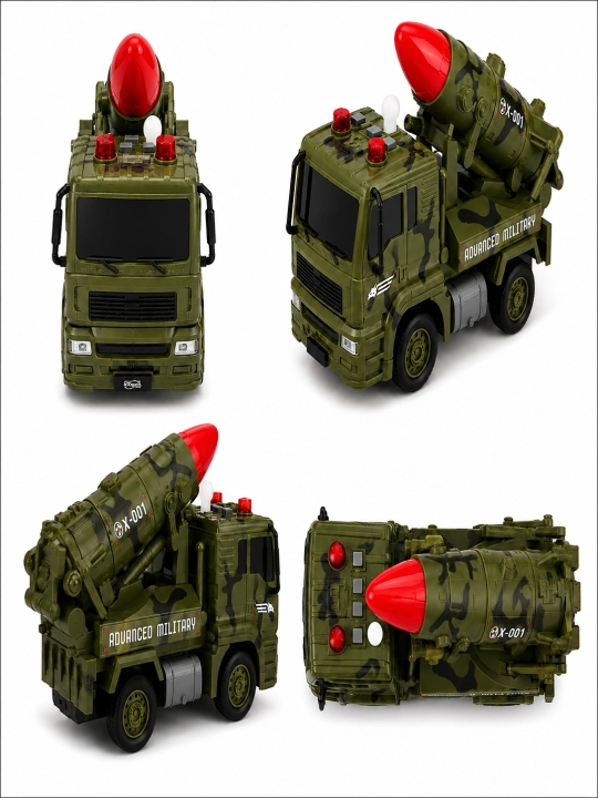 Harbiy Raketa Mashinasi Launcher 1:20 | Ovozli va Chiroqli O‘yinchoq