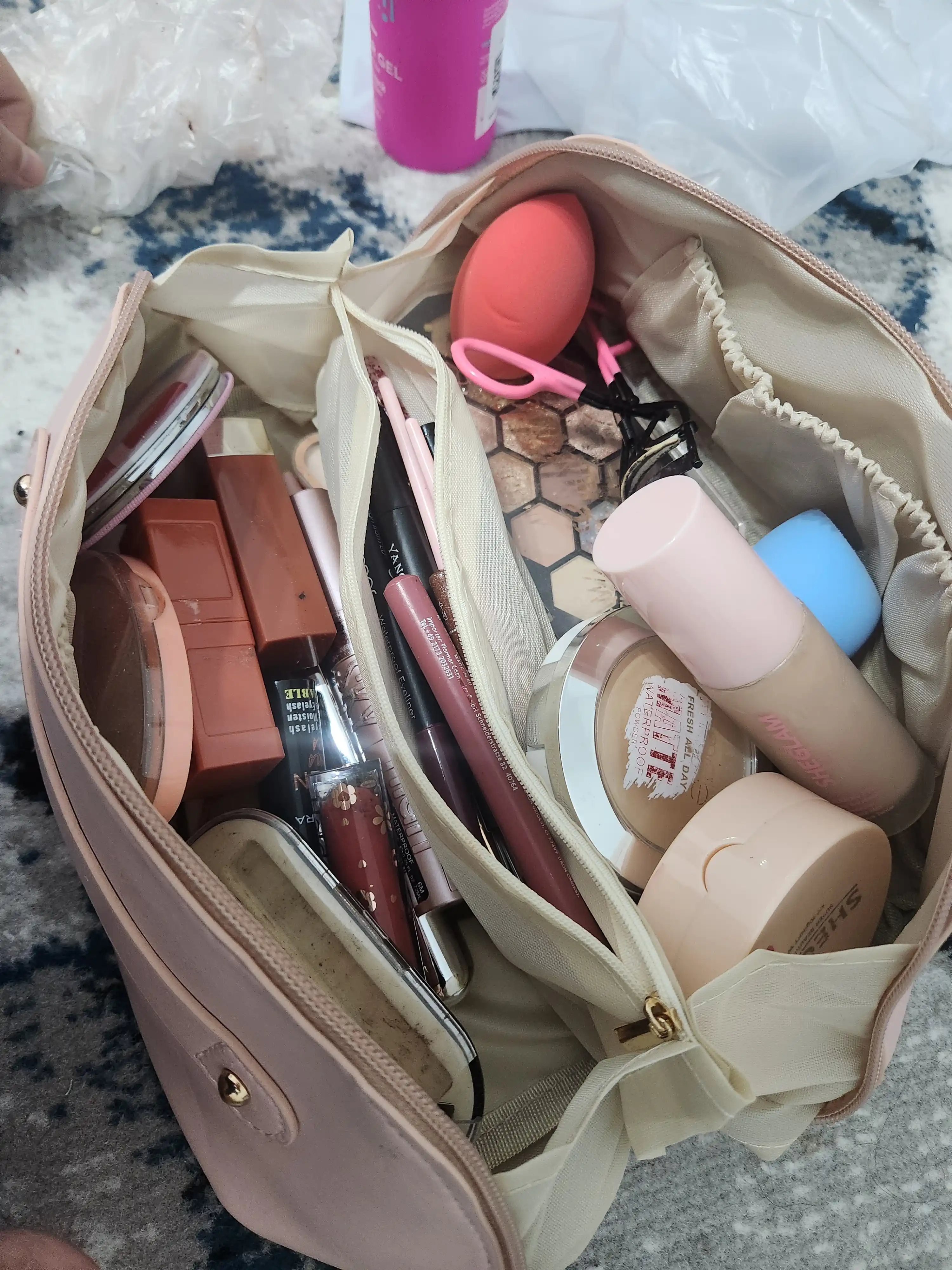 Kosmetik sumkasi, kosmetika uchun organayzer, 4 ta rang