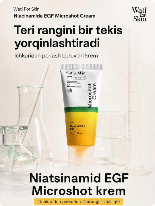 Крем для лица Wati for Skin Niacinamide EGF Micro Spicule, 50 мл