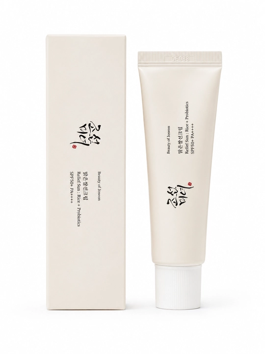 Quyoshdan himoyalovchi Beauty of Joseon Relief Sun kremi: guruch + probiotiklar SPF50+ PA++++, 50 ml