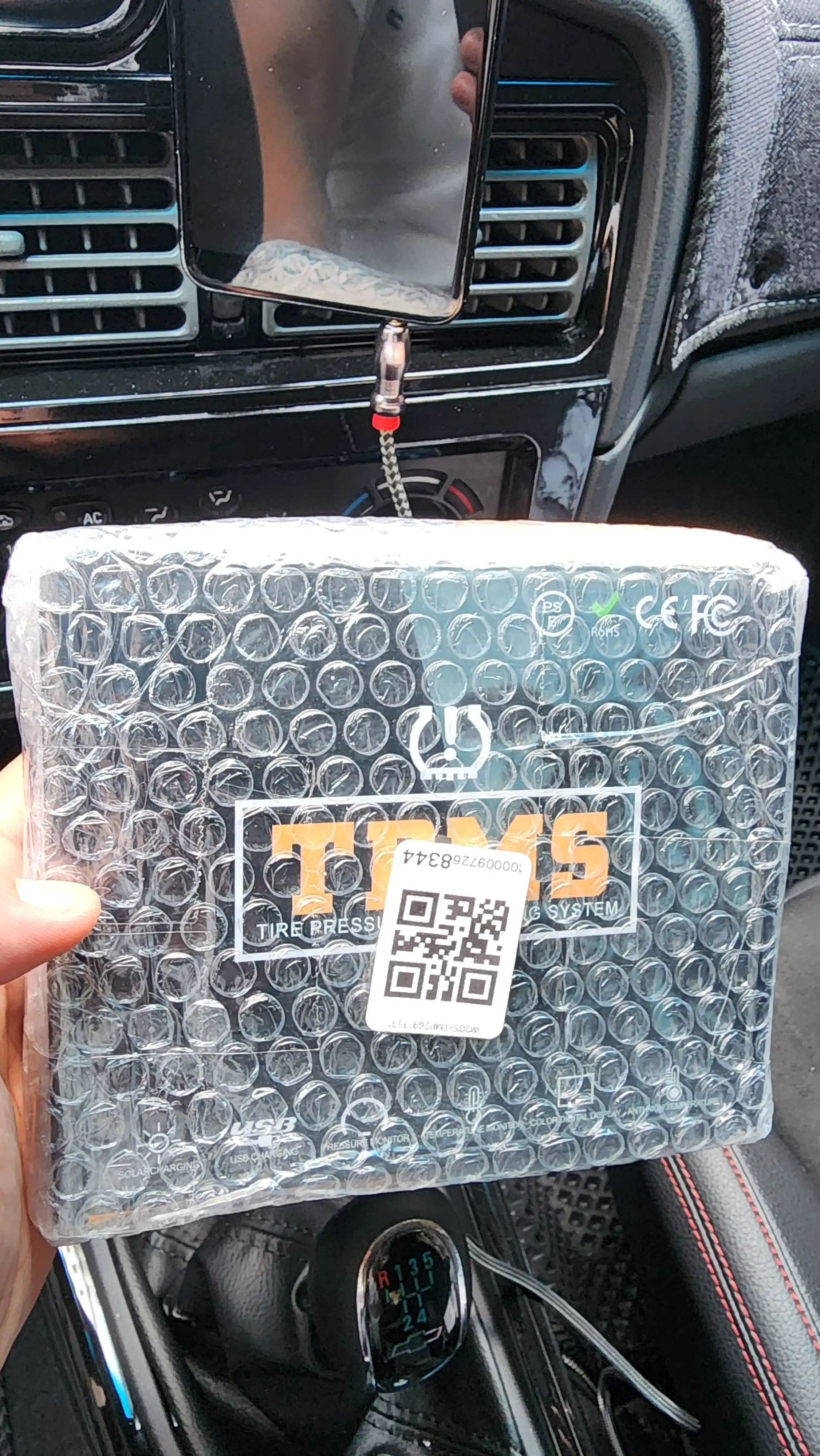 Солнечная энергия Система контроля давления в шинах TPMS, с 4 датчиками